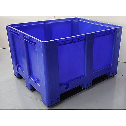 Contenedor plástico liso 1.200 X 1.000 X 760 mm. azul