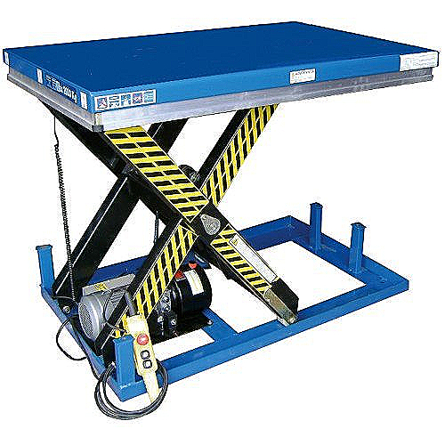 Mesa elevadora eléctrica 500-5000 kg. Plataforma de 800-3500 x 600-1500
