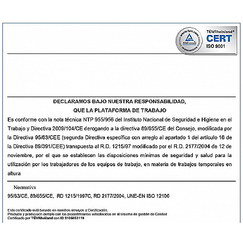 Jaula sube personas para apilador - 0