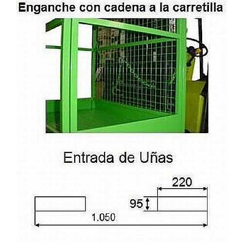 Jaula sube personas con ruedas - 0