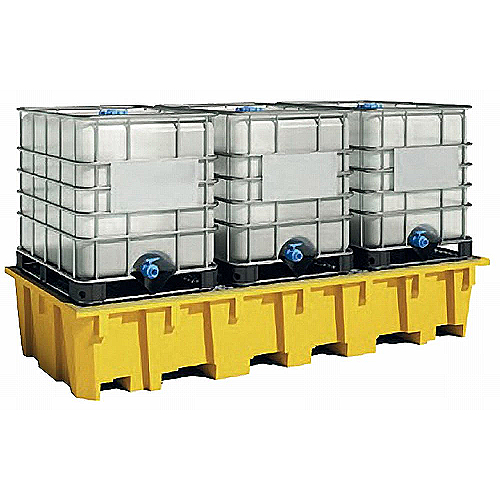 Cubeta polietileno 3 IBC rejilla extraible galvanizada