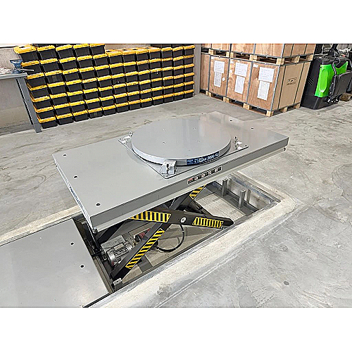 Plato giratorio 2000 kg, diámetro 1000 mm - 0
