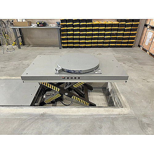 Plato giratorio 2000 kg, diámetro 1000 mm - 0